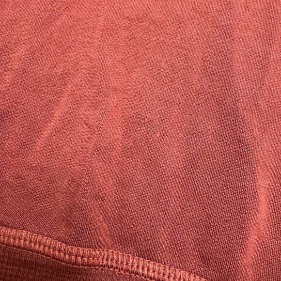 Back Beat Rags Pullover Sweatshirt Womens Large Rust Brown Crew Raglan Casual - Picture 5 of 13